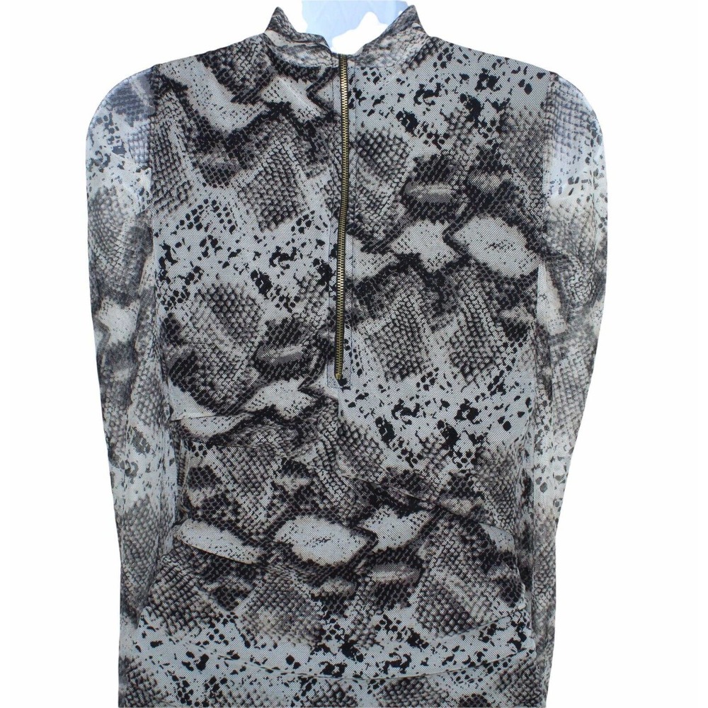 UTOWN U.S.A Women's Size Medium Rusched Animal Print Dress - Picture 6 of 10